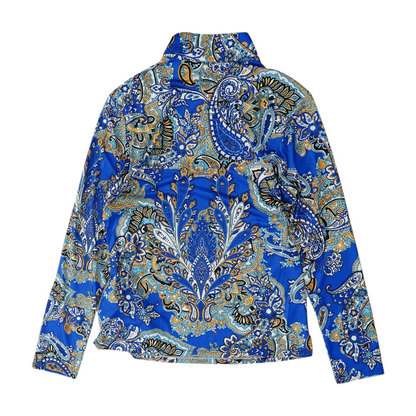 Blue Paisley 1/4 Zip Pullover