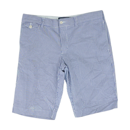 Blue Striped Chino Shorts