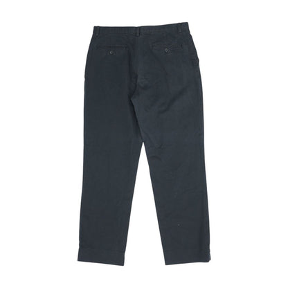 Black Khaki Regular Pants