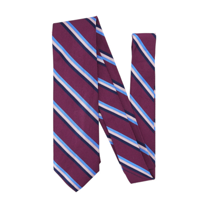 Magenta Striped Neck Tie