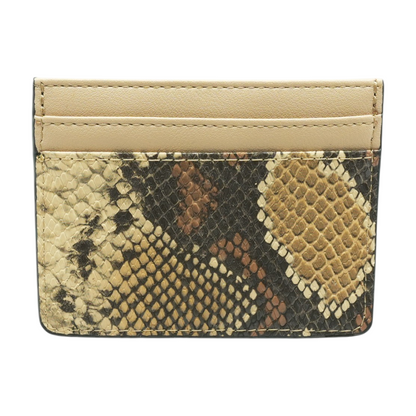 Beige Card Case Wallet