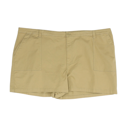 Khaki Plus Solid Chino Shorts