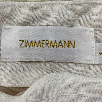 Zimmermann Corsage Lily Embroidered High-Waist Shorts – Image 4