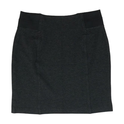 Charcoal Solid Mini Skirt