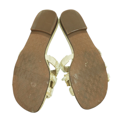 Ivory Flat Sandals
