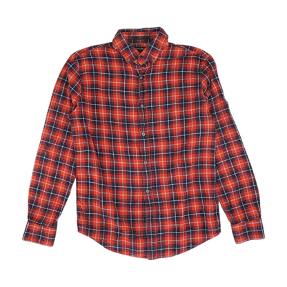 Red Plaid Long Sleeve Button Down