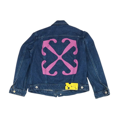 Blue Solid Denim Jacket