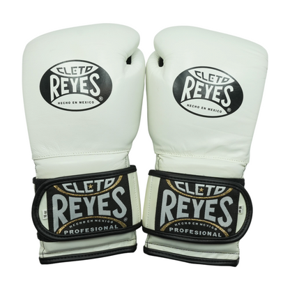 White Leather Professional Boxing Gloves