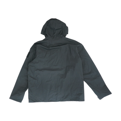 Black Solid Rain Jacket