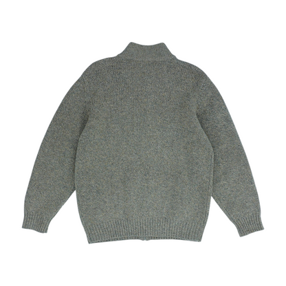Brown Solid Cardigan Sweater