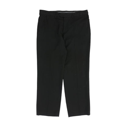 Black Solid Dress Pants
