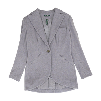 Purple Solid Blazer