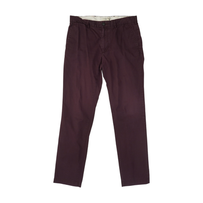 Maroon Slim Pants