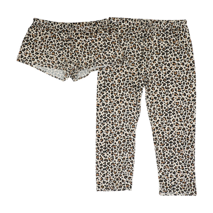 Tan Animal Print Pajama Set