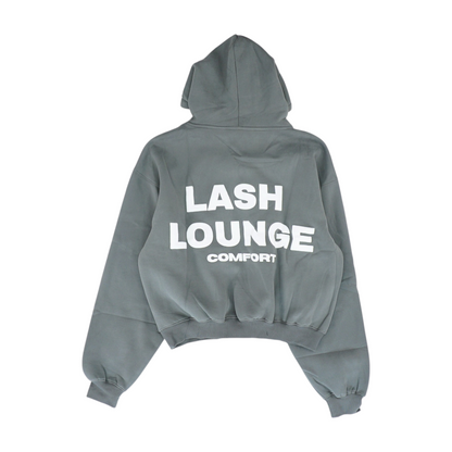Gray Graphic Hoodie Pullover