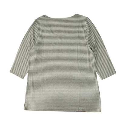 Gray Striped Blouse