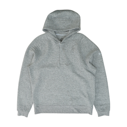 Gray Solid Hoodie Pullover