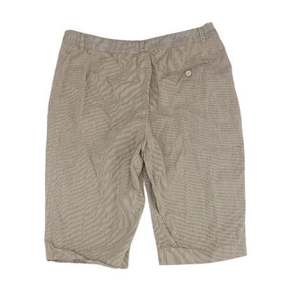 Brown Striped Shorts