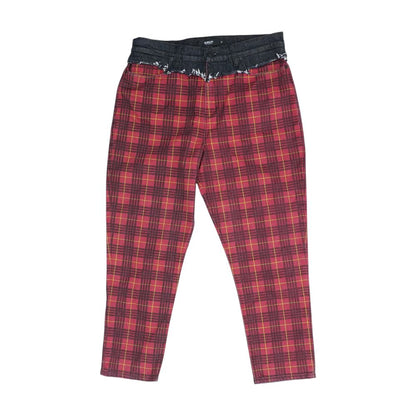 Red High Rise Jeans