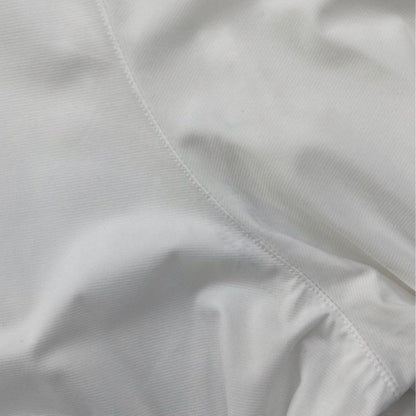 White Solid Long Sleeve Button Down