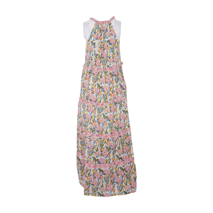 White Floral Maxi Dress