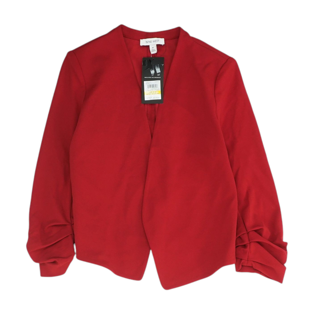 Red Solid Blazer