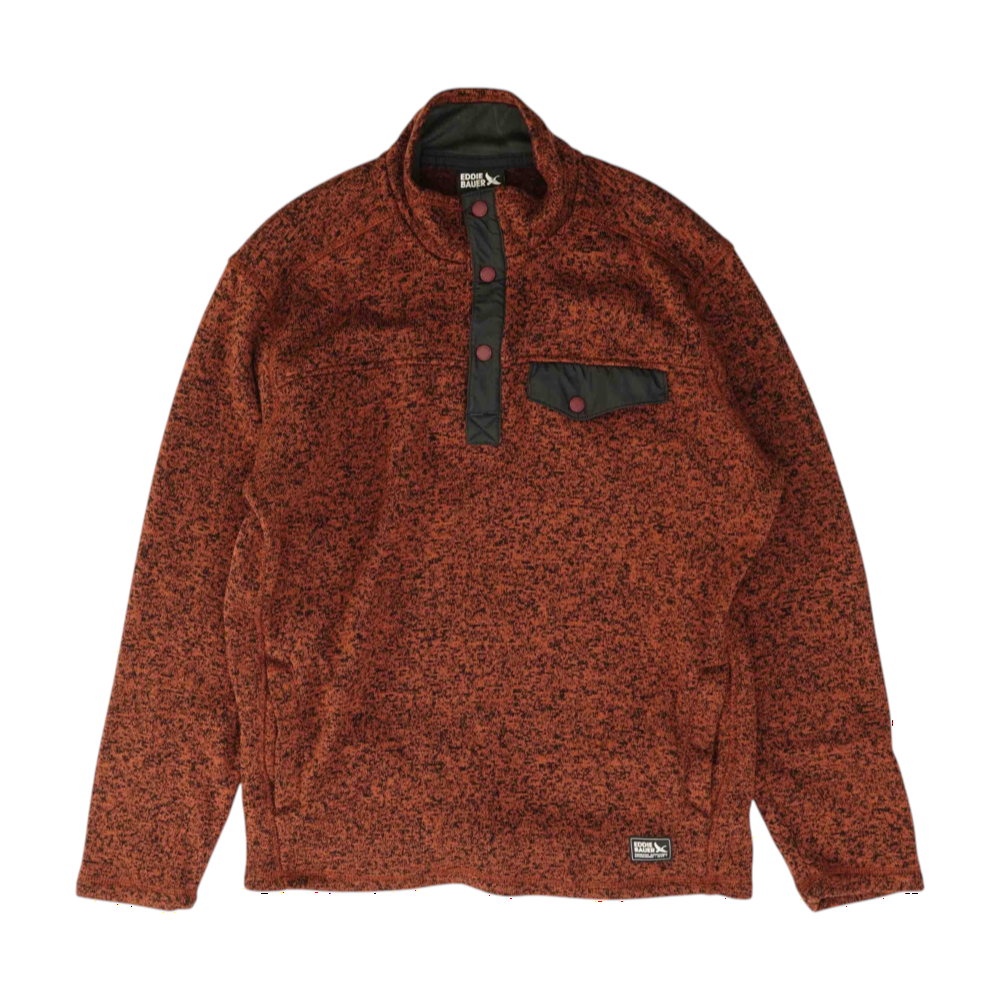 Rust Solid 1/4 Zip Pullover