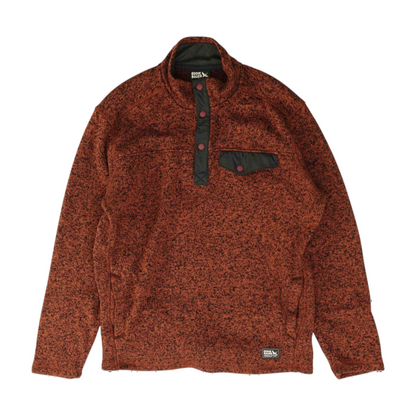 Rust Solid 1/4 Zip Pullover