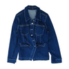 Blue Solid Denim Jacket
