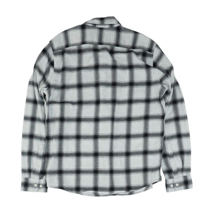 Gray Plaid Flannel Button Down