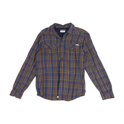 Purple Plaid Outdoor Button Down