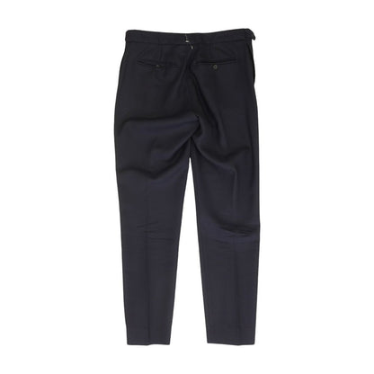 Navy Solid Dress Pants