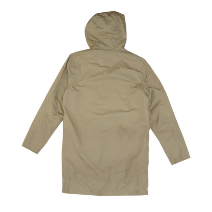 Beige Solid Rain Jacket