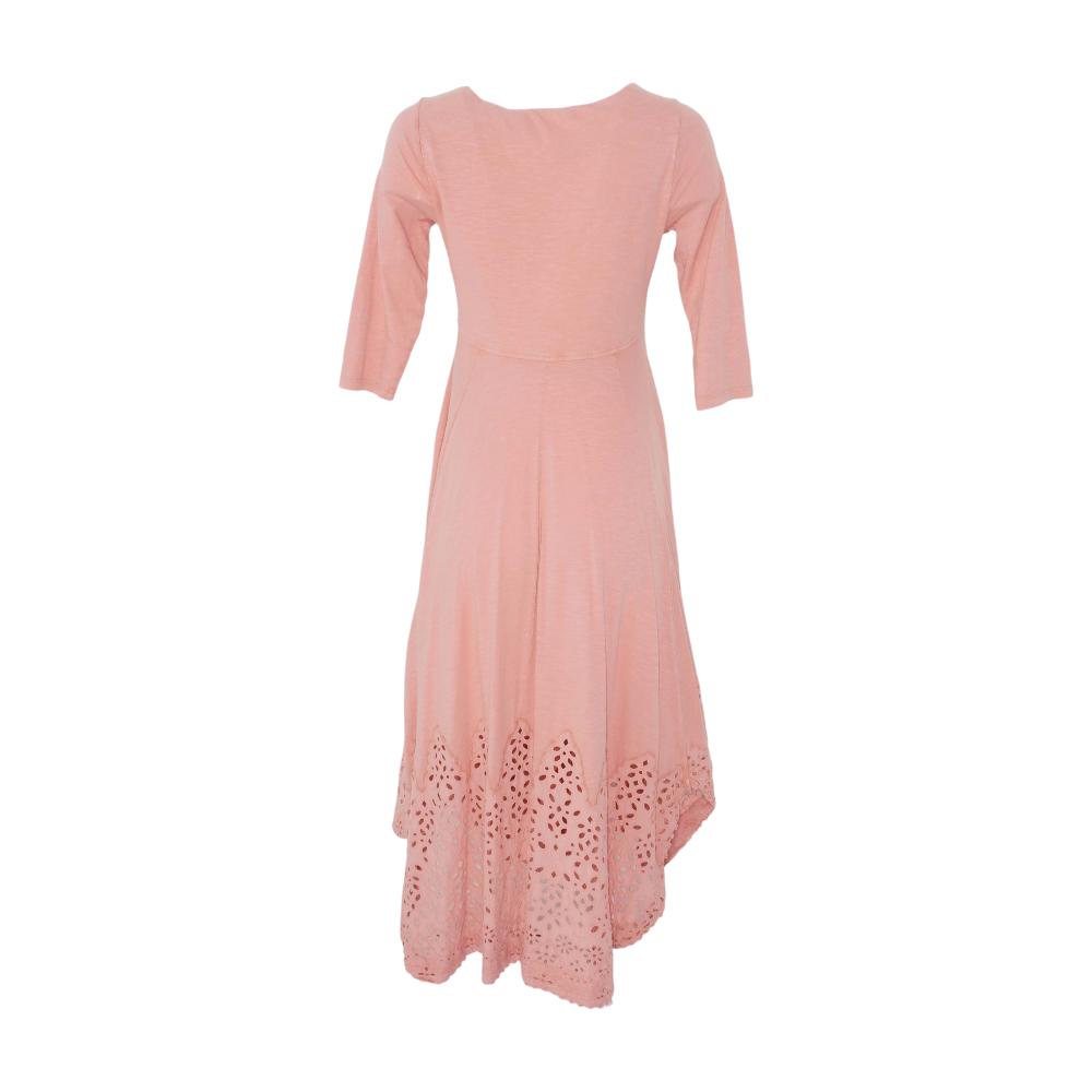 Peach Petite Midi Dress
