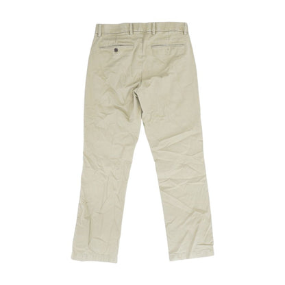 Tan Solid Dress Pants
