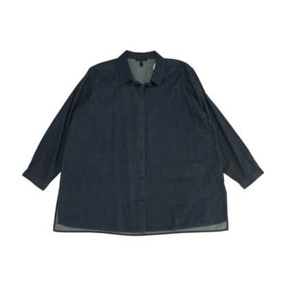 Navy Button Down