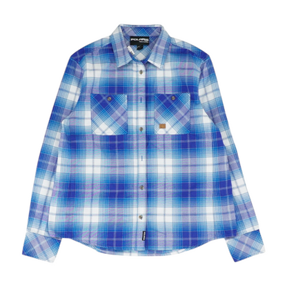 Blue Plaid Flannel Button Down