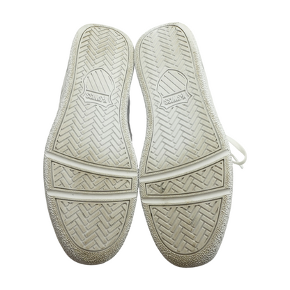 White Low-Top Athletic Shoes