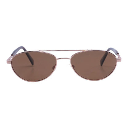 Rose Gold Carol Oval Sunglasses