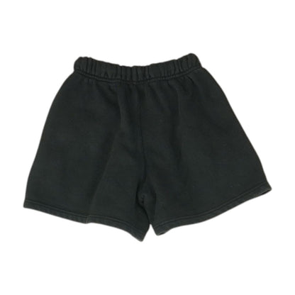 Black Solid Active Shorts