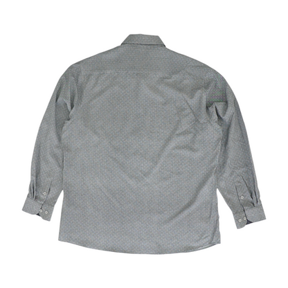 Gray Check Long Sleeve Button Down