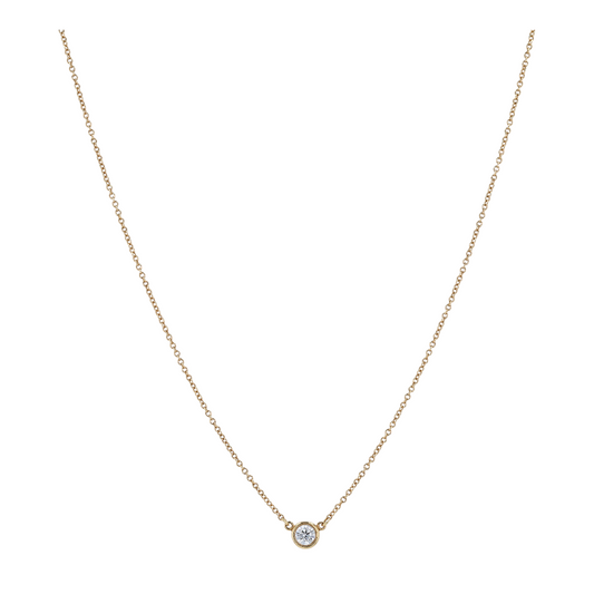 1/5 ctw 18K Yellow Gold Diamond Pendant Necklace