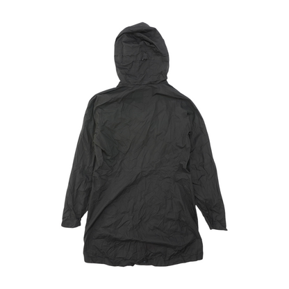 Black Solid Rain Jacket