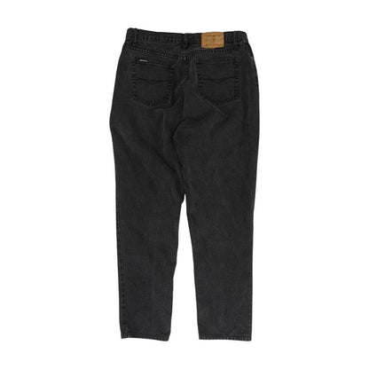 Vintage Black Solid Denim Jeans