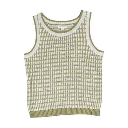 Green Abstract Pullover Sweater