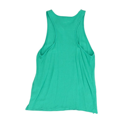 Green Solid Sleeveless Blouse