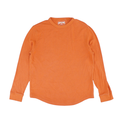 Orange Solid Pullover Sweater