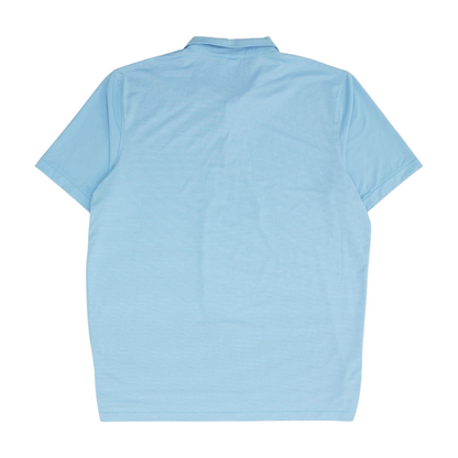 Blue Striped Short Sleeve Polo