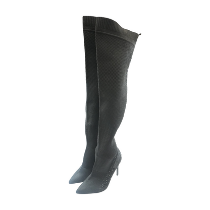 Black Knee-High Boots