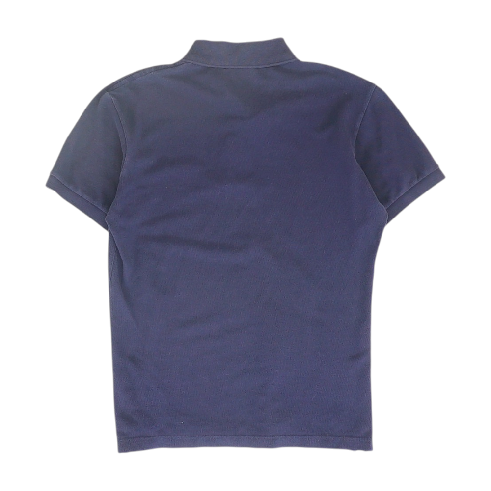Navy Solid Short Sleeve Polo